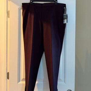 NWT Worthington Pull-On Tapered Trousers (Purple Raven)